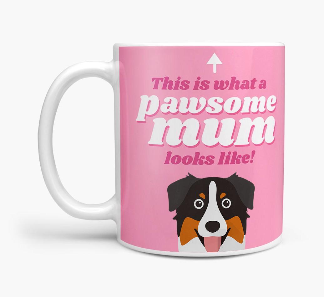 'Pawsome Dog Mum' - Personalised {breedFullName} Mug