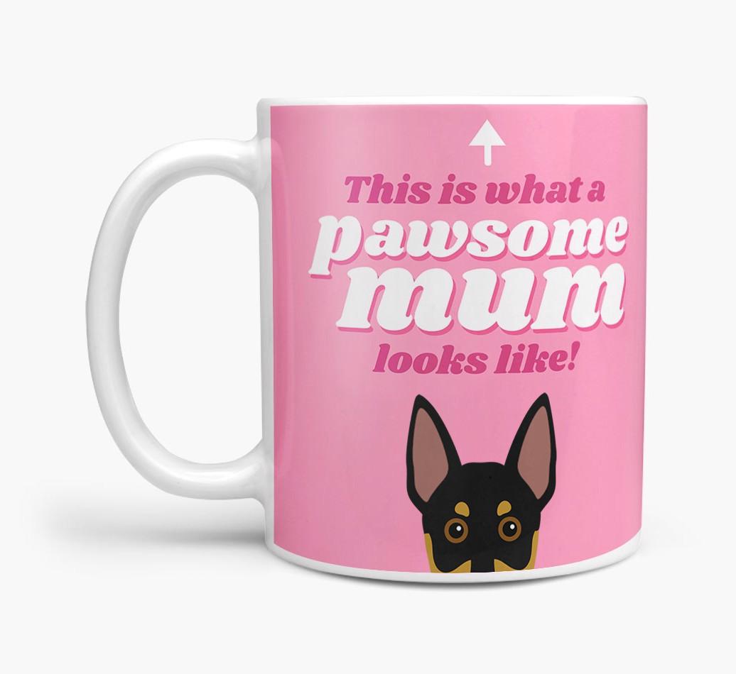 'Pawsome Dog Mum' - Personalised {breedFullName} Mug