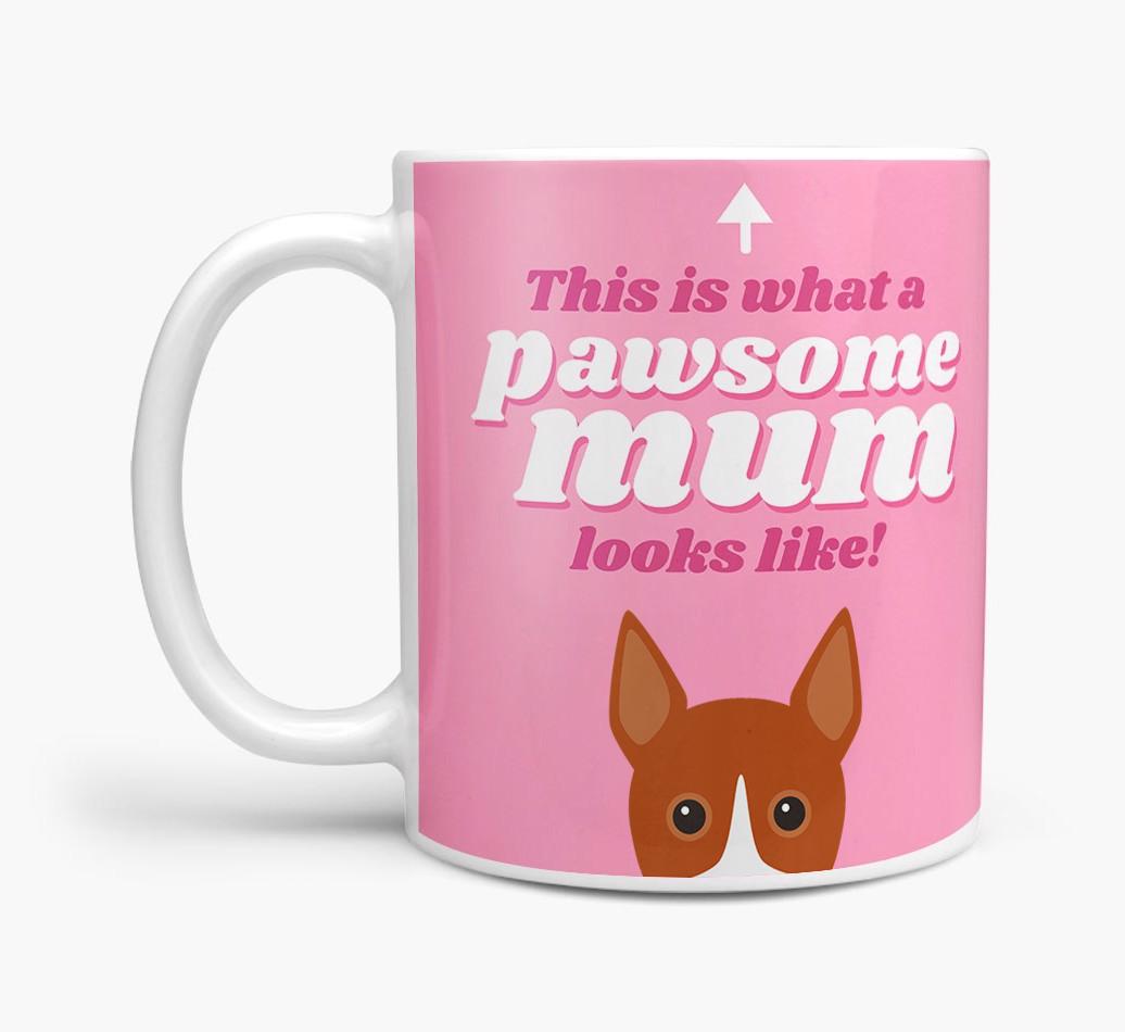 'Pawsome Dog Mum' - Personalised {breedFullName} Mug