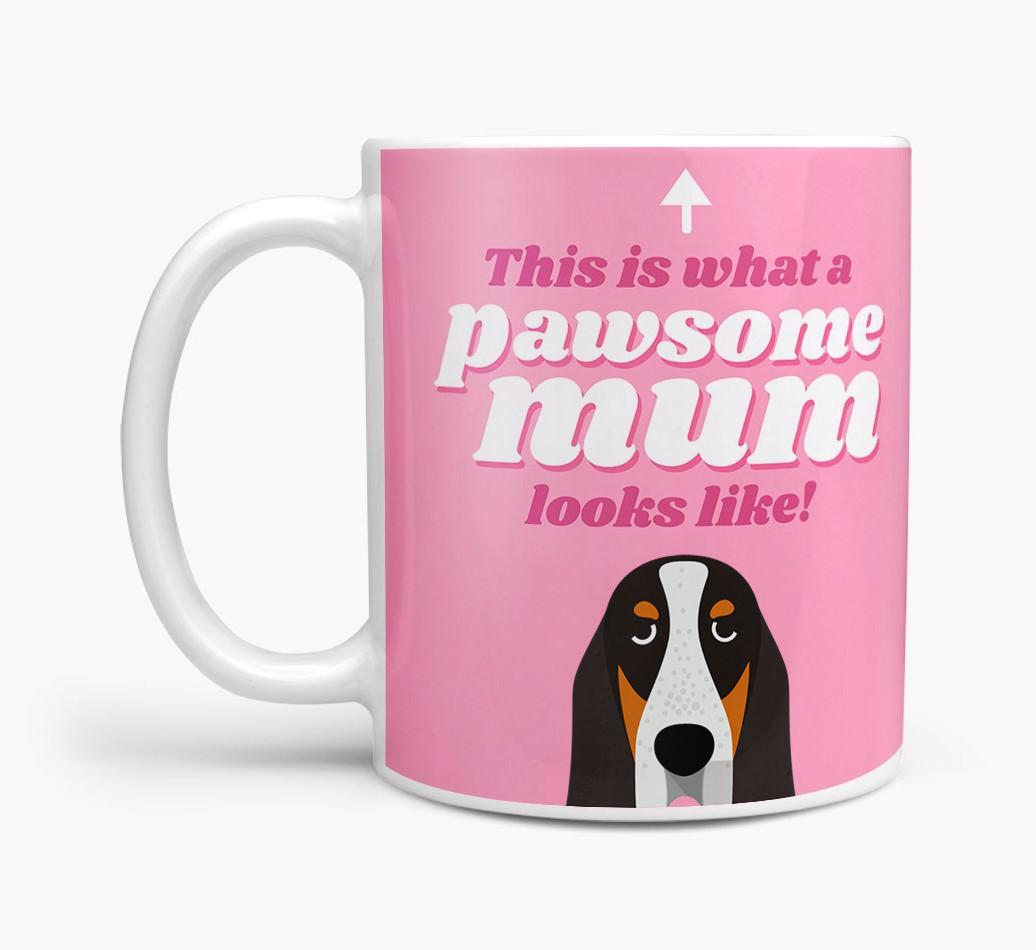 'Pawsome Dog Mum' - Personalised {breedFullName} Mug