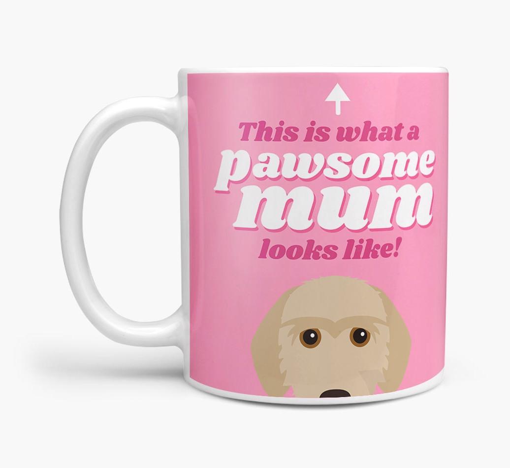 'Pawsome Dog Mum' - Personalised {breedFullName} Mug