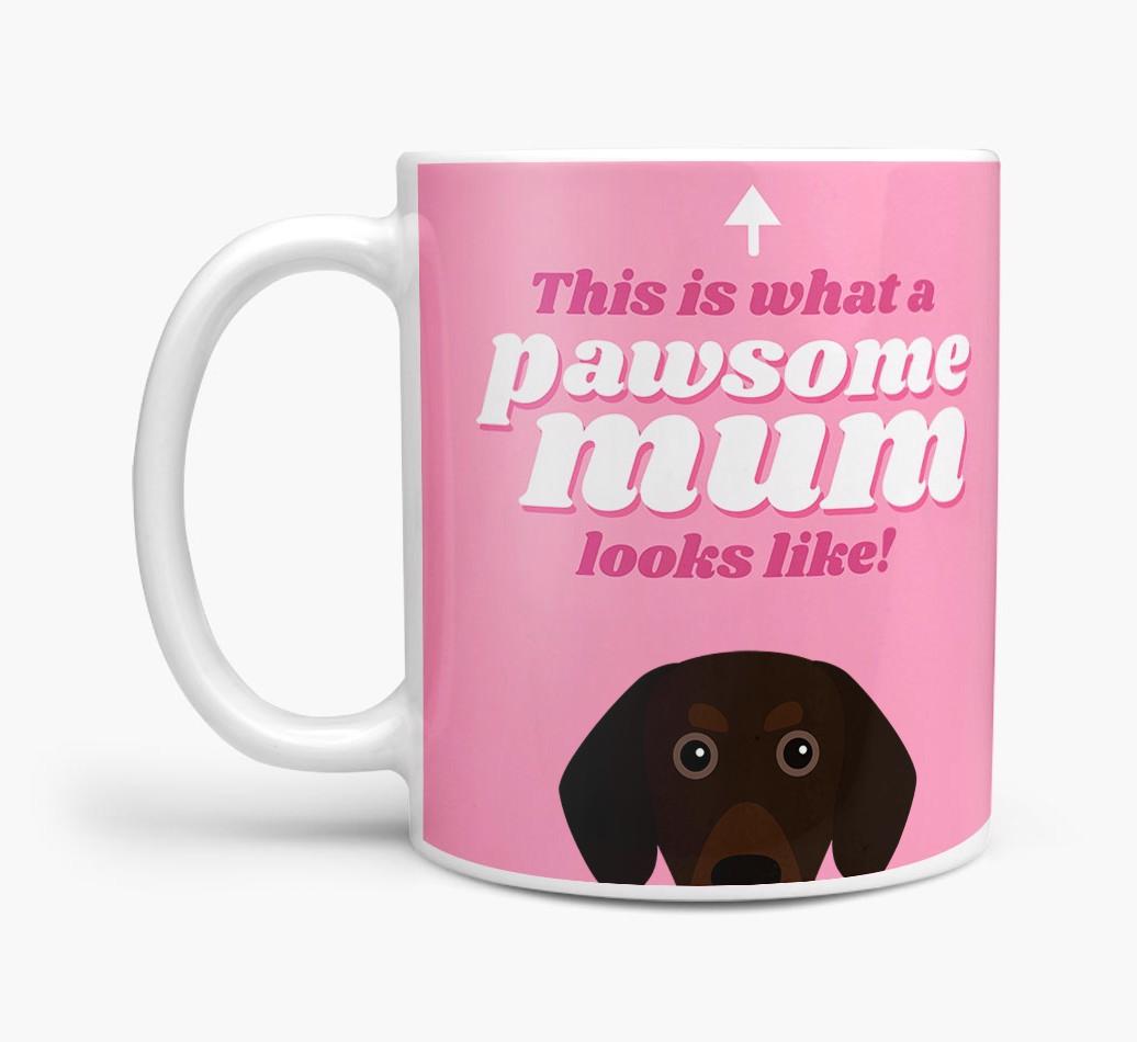 'Pawsome Dog Mum' - Personalised {breedFullName} Mug