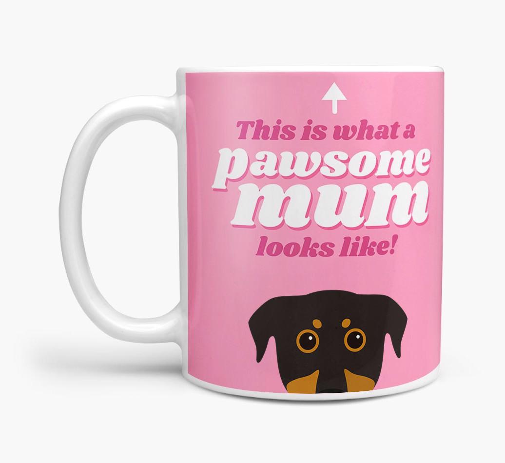 'Pawsome Dog Mum' - Personalised {breedFullName} Mug