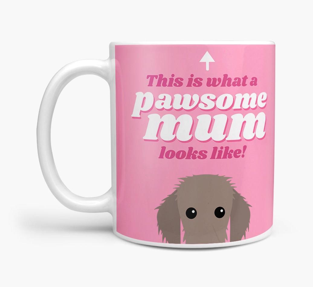 'Pawsome Dog Mum' - Personalised {breedFullName} Mug