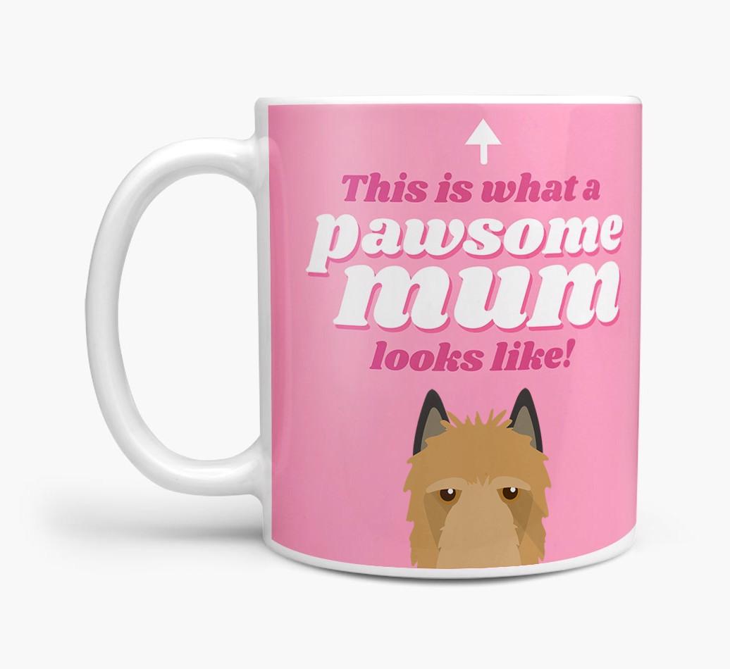 'Pawsome Dog Mum' - Personalised {breedFullName} Mug