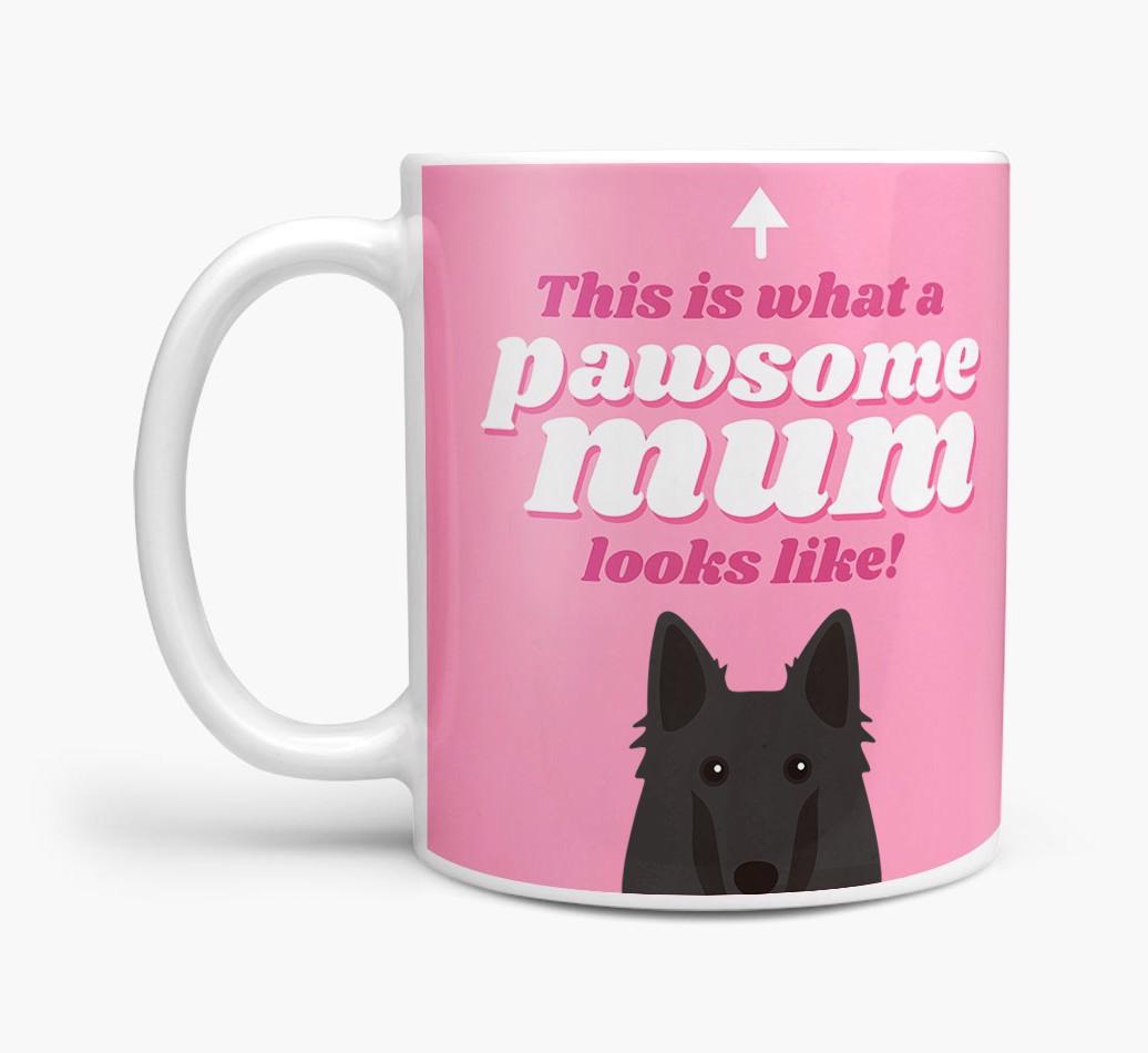 'Pawsome Dog Mum' - Personalised {breedFullName} Mug