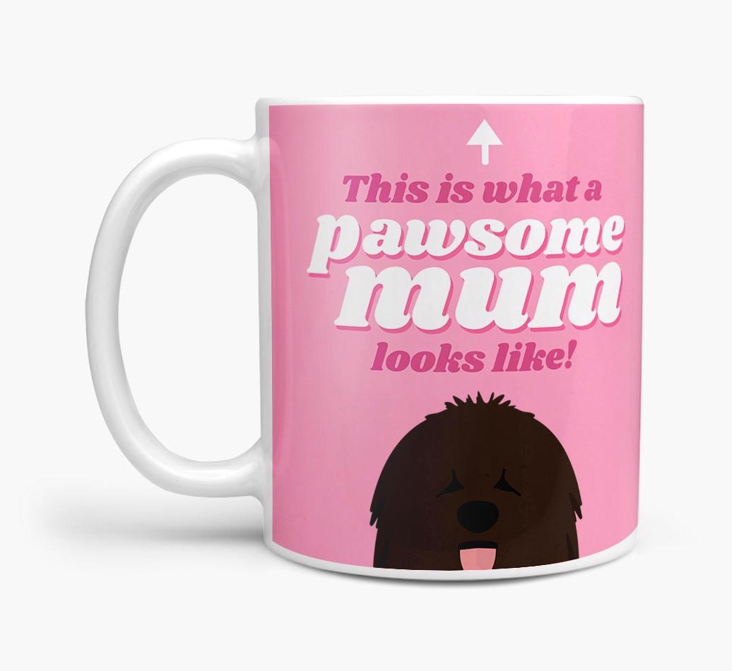 'Pawsome Dog Mum' - Personalised {breedFullName} Mug