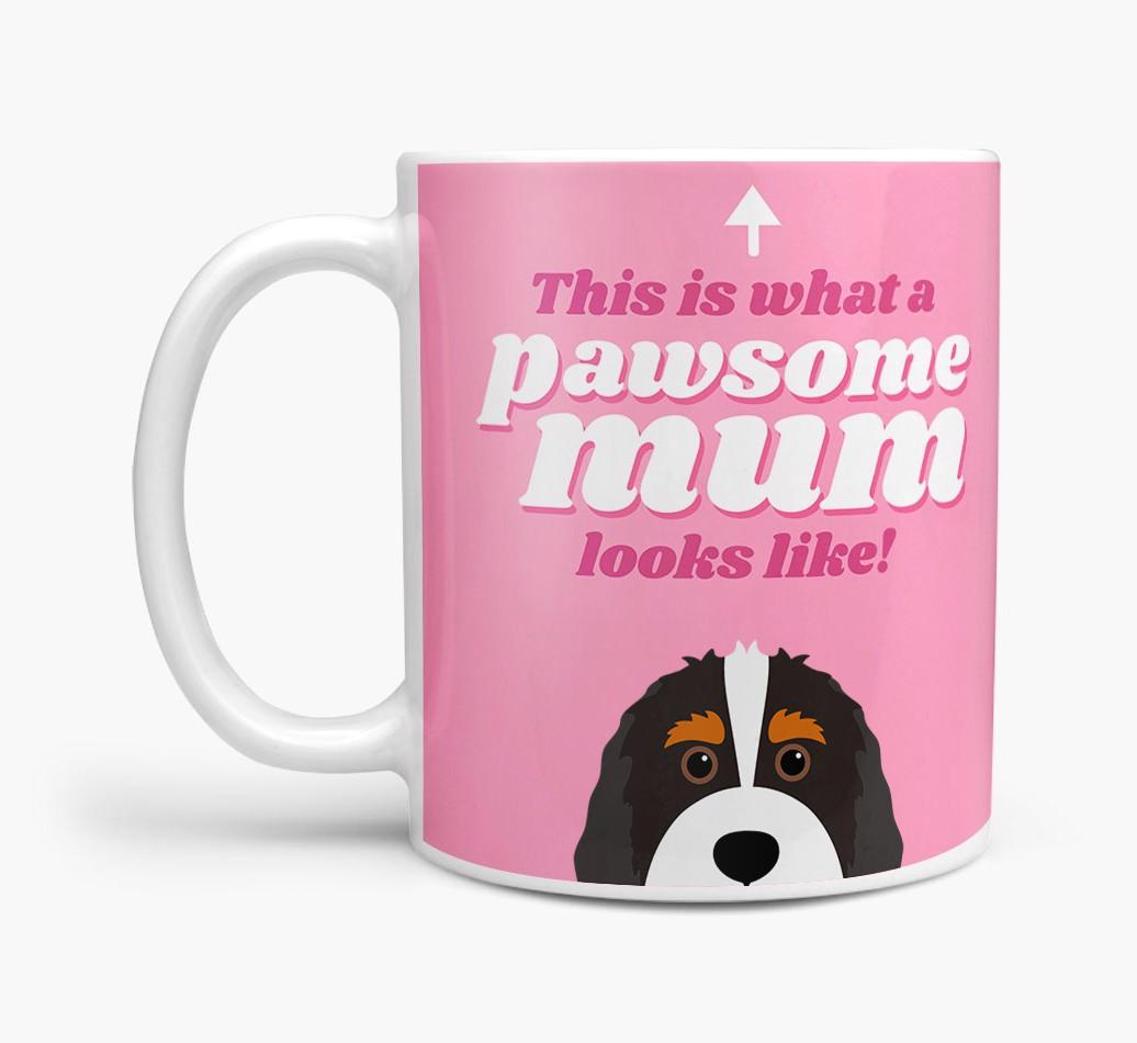 'Pawsome Dog Mum' - Personalised {breedFullName} Mug