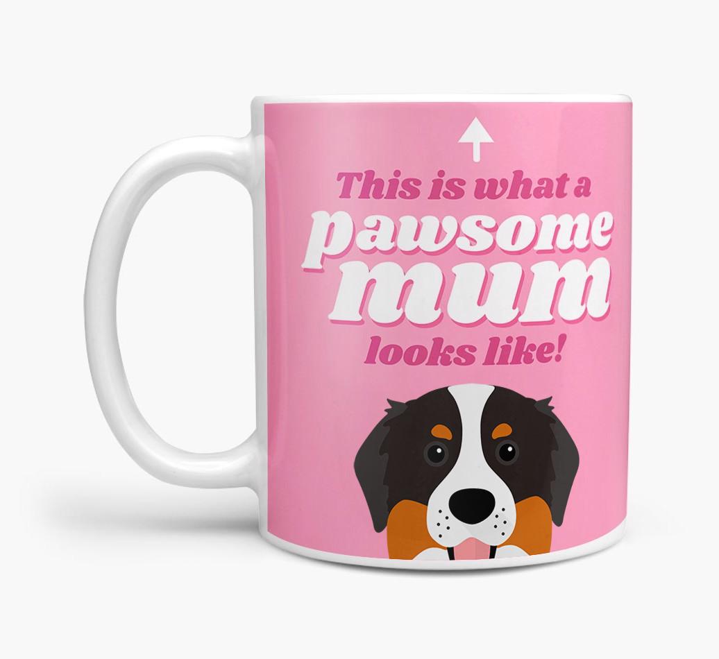 'Pawsome Dog Mum' - Personalised {breedFullName} Mug