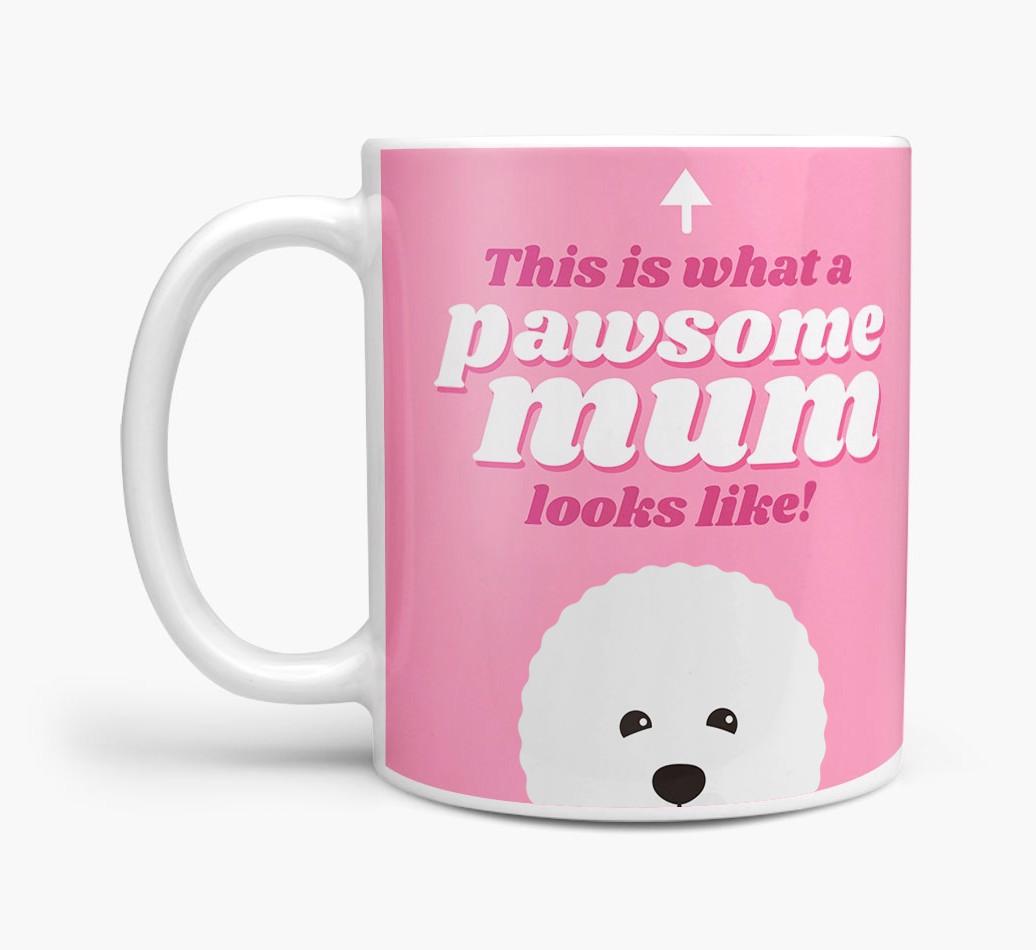 'Pawsome Dog Mum' - Personalised {breedFullName} Mug
