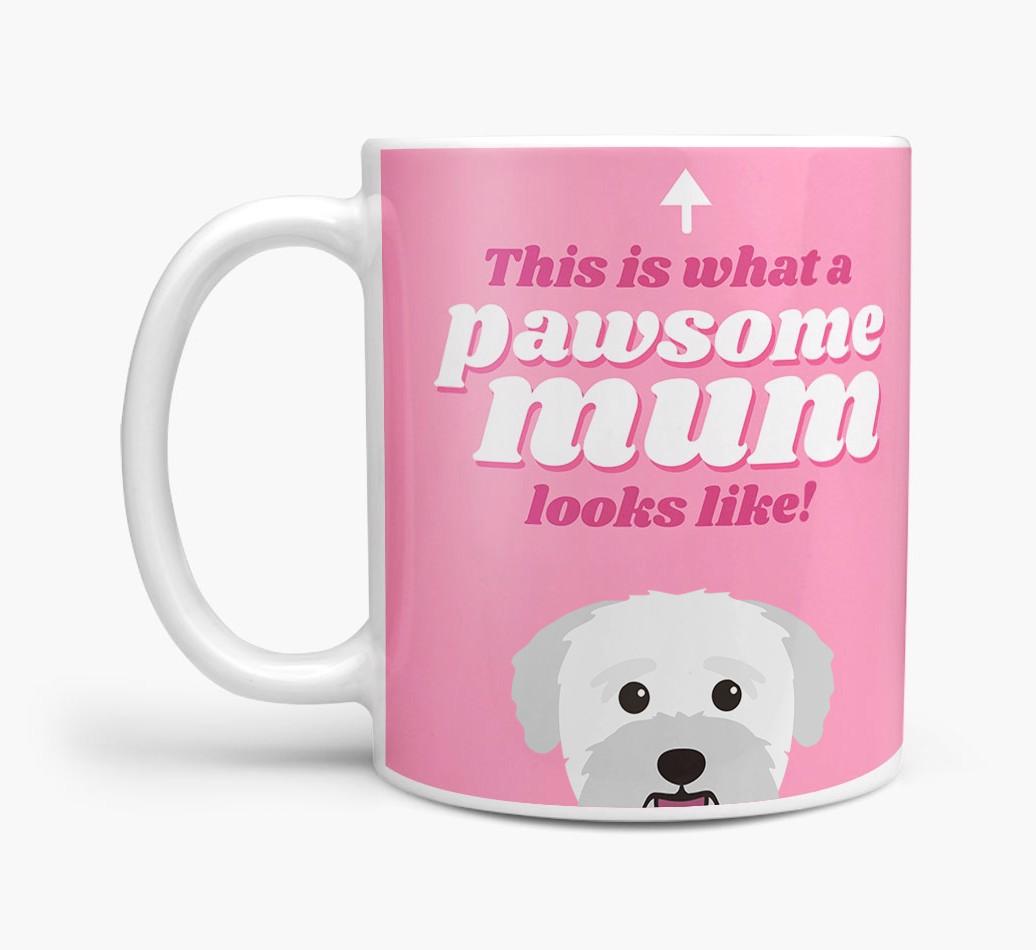 'Pawsome Dog Mum' - Personalised {breedFullName} Mug