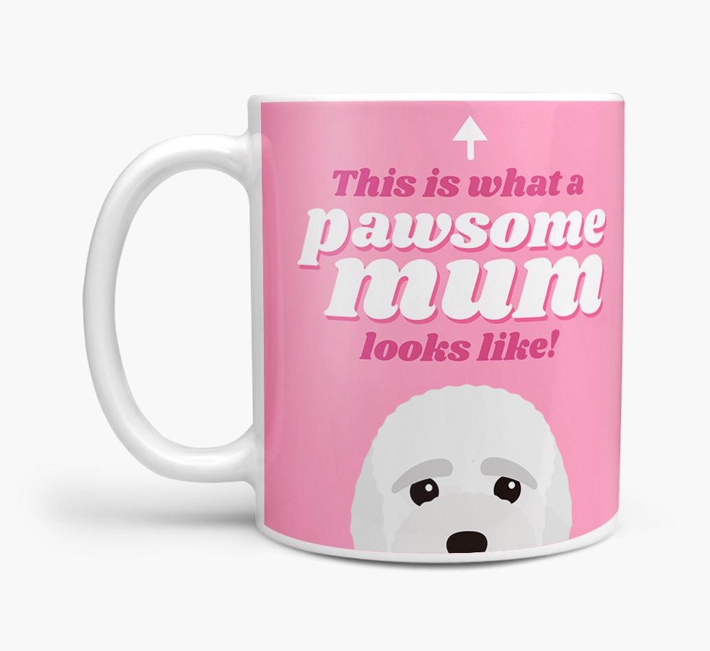 'Pawsome Dog Mum' - Personalised {breedFullName} Mug
