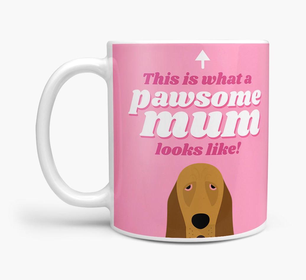 'Pawsome Dog Mum' - Personalised {breedFullName} Mug