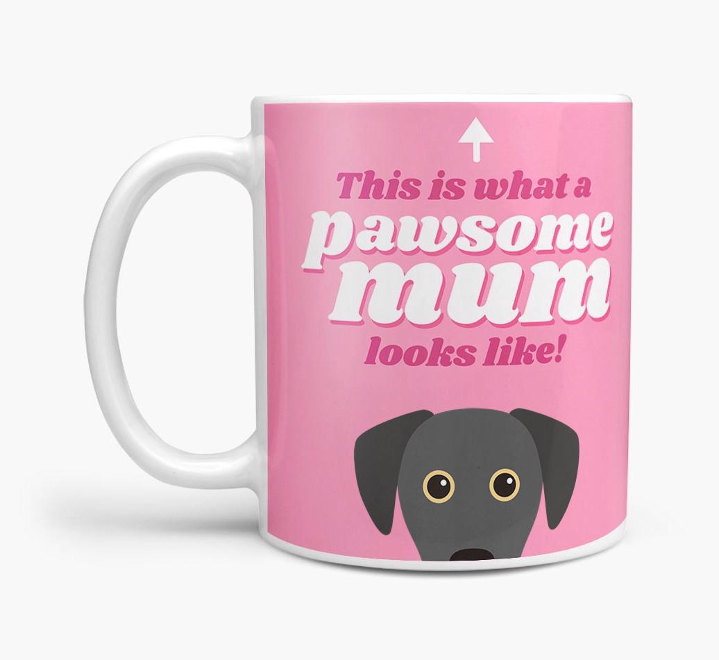 'Pawsome Dog Mum' - Personalised {breedFullName} Mug