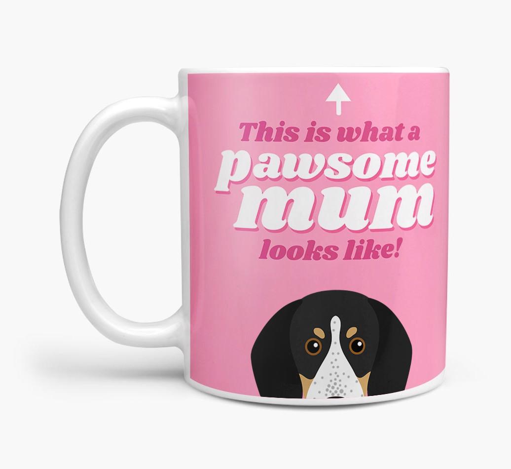 'Pawsome Dog Mum' - Personalised {breedFullName} Mug