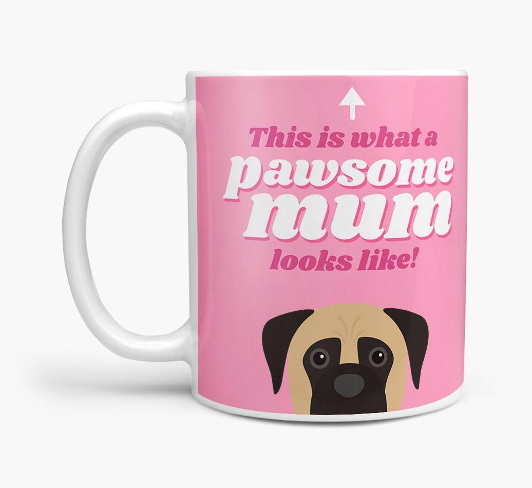 'Pawsome Dog Mum' - Personalised {breedFullName} Mug