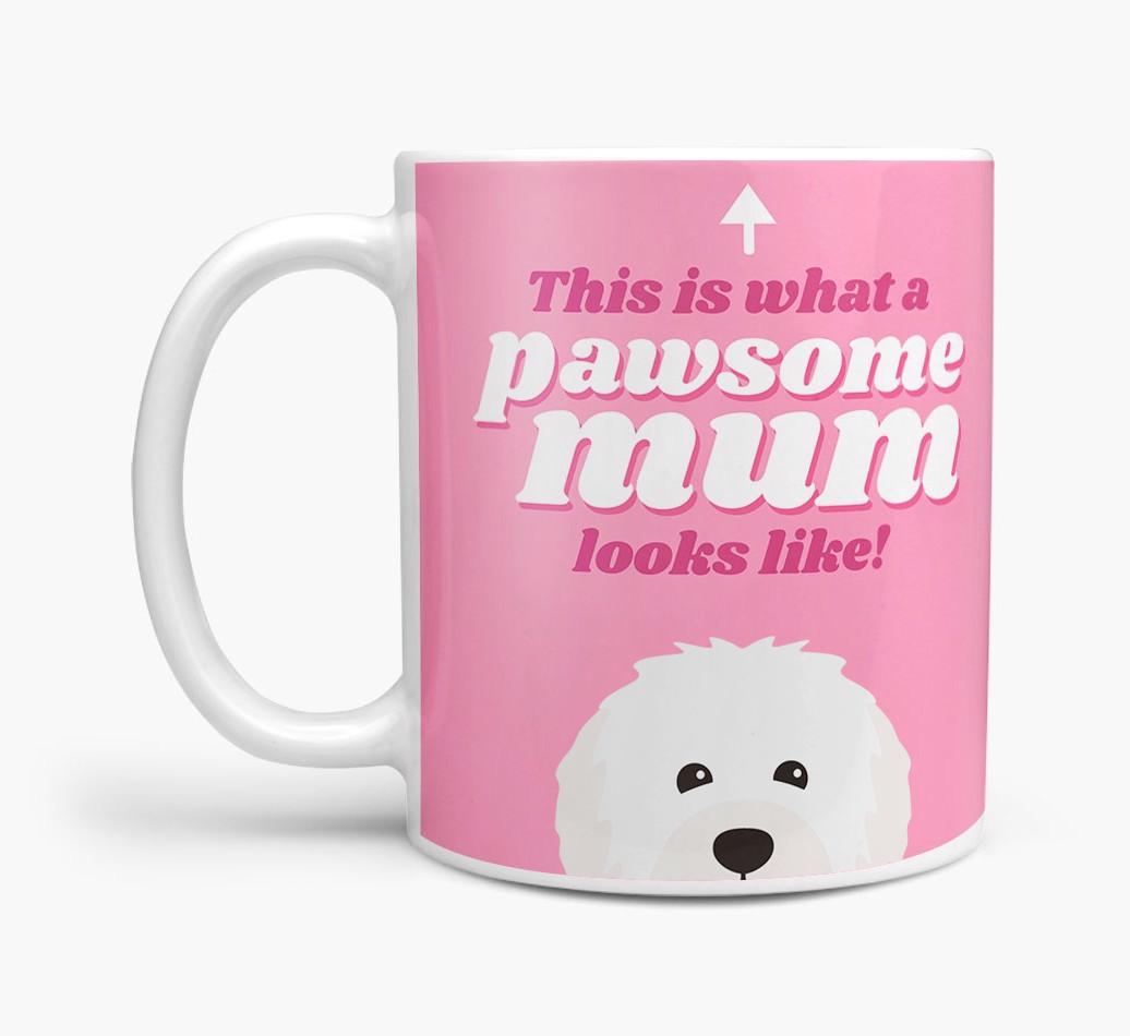 'Pawsome Dog Mum' - Personalised {breedFullName} Mug