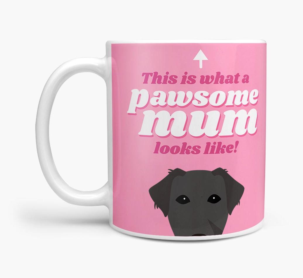 'Pawsome Dog Mum' - Personalised {breedFullName} Mug