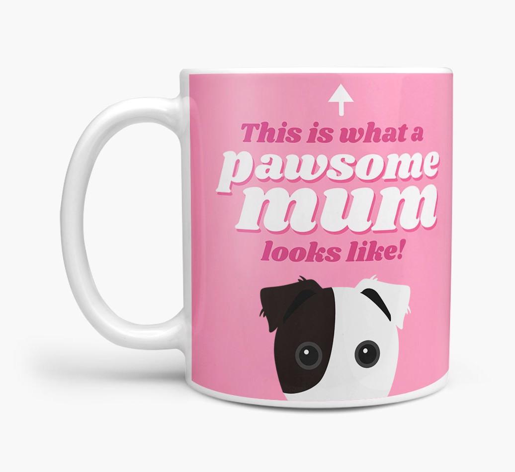 'Pawsome Dog Mum' - Personalised {breedFullName} Mug