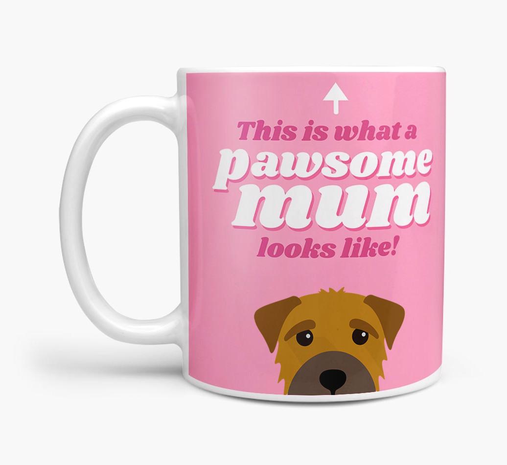 'Pawsome Dog Mum' - Personalised {breedFullName} Mug