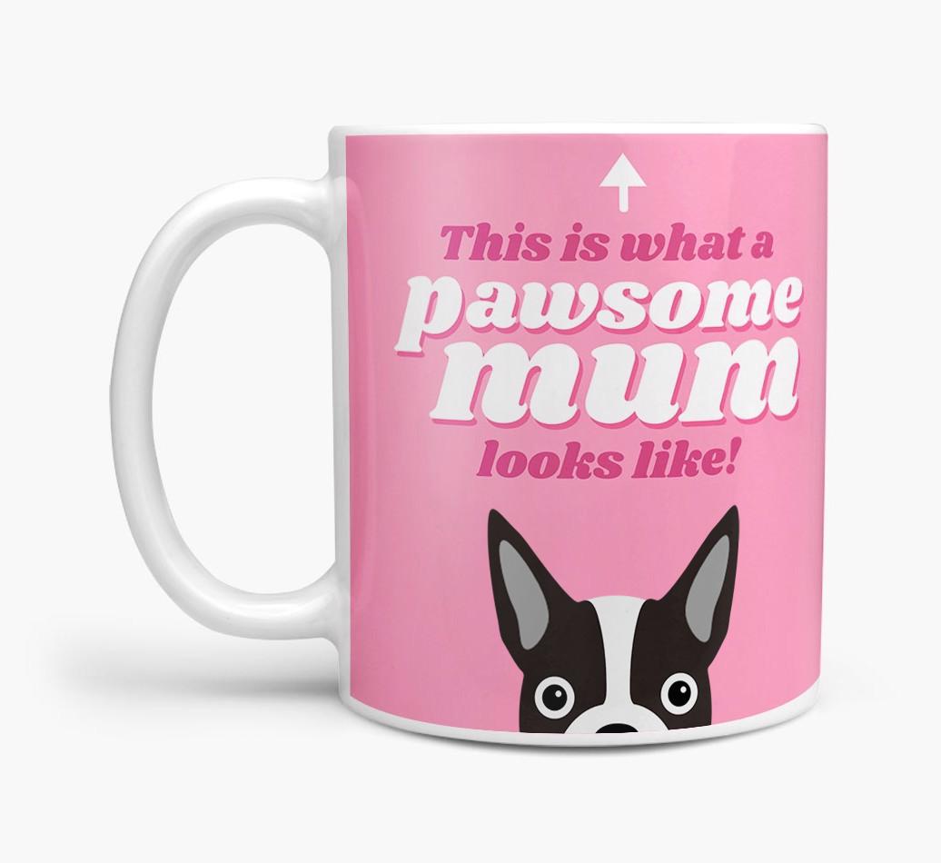 'Pawsome Dog Mum' - Personalised {breedFullName} Mug