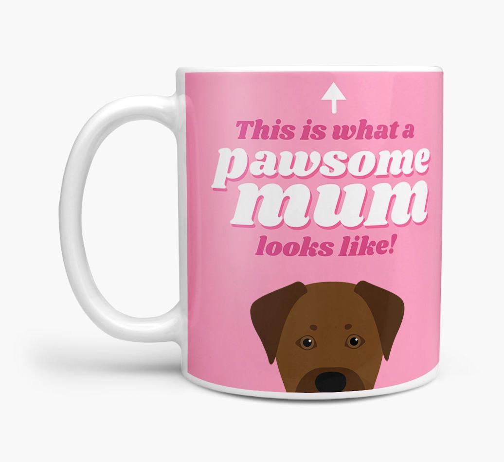 'Pawsome Dog Mum' - Personalised {breedFullName} Mug