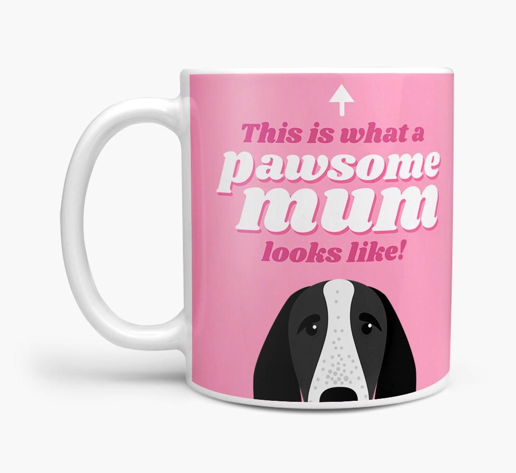 'Pawsome Dog Mum' - Personalised {breedFullName} Mug