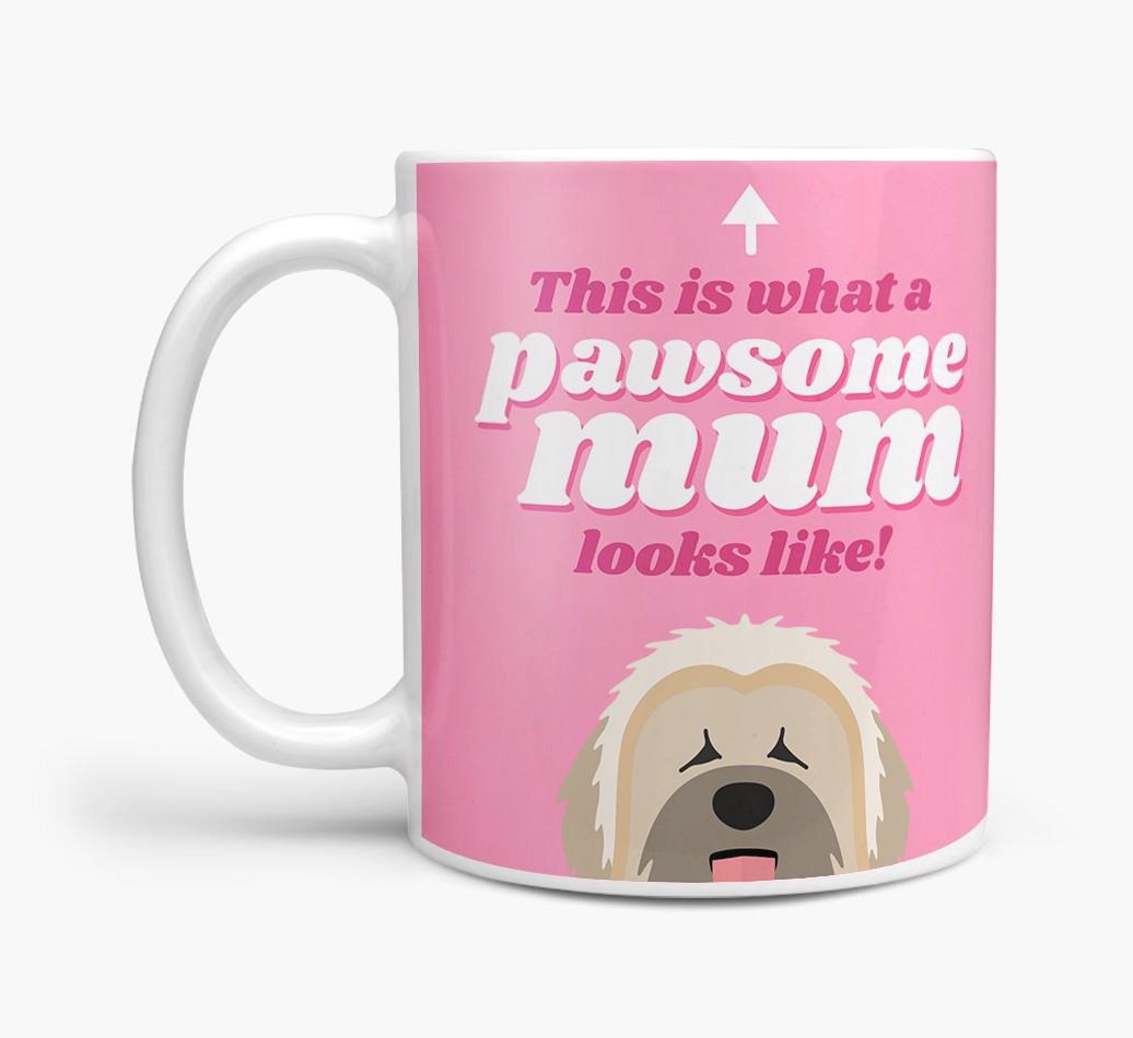 'Pawsome Dog Mum' - Personalised {breedFullName} Mug