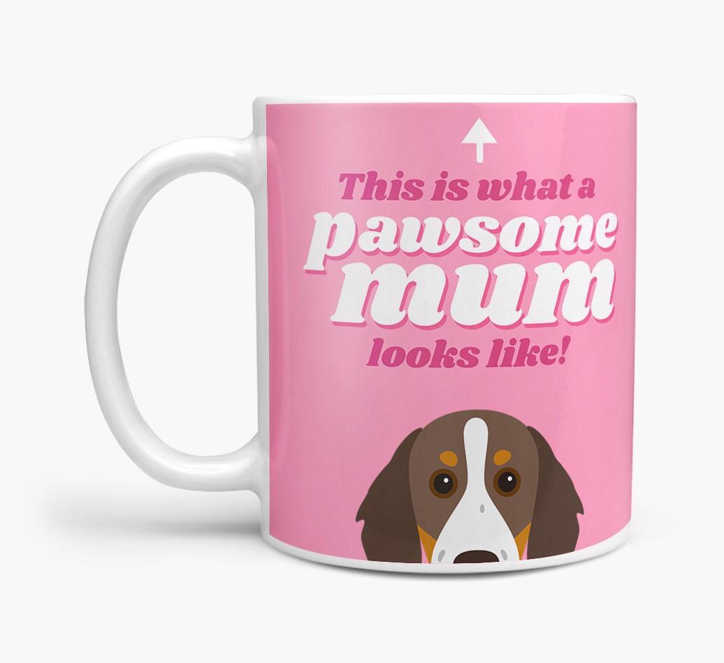 'Pawsome Dog Mum' - Personalised {breedFullName} Mug