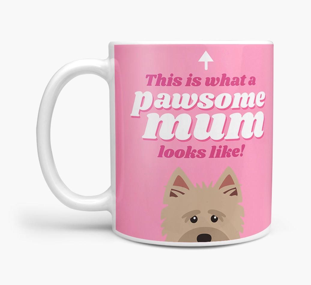 'Pawsome Dog Mum' - Personalised {breedFullName} Mug