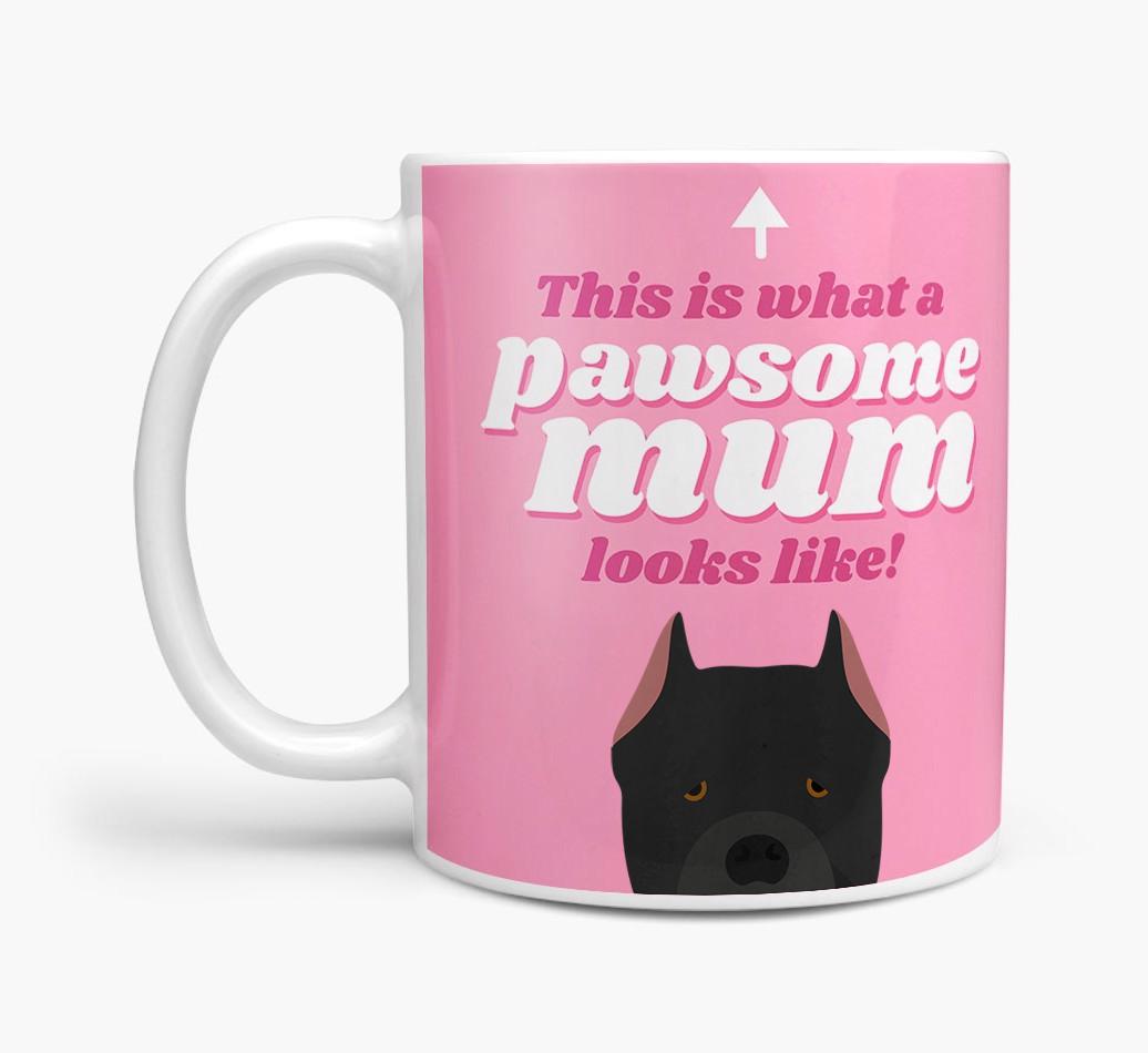 'Pawsome Dog Mum' - Personalised {breedFullName} Mug