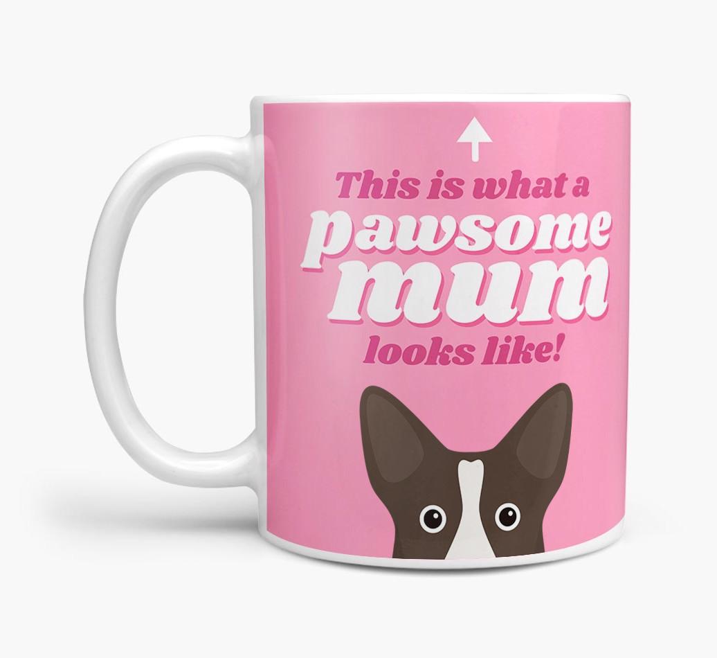 'Pawsome Dog Mum' - Personalised {breedFullName} Mug