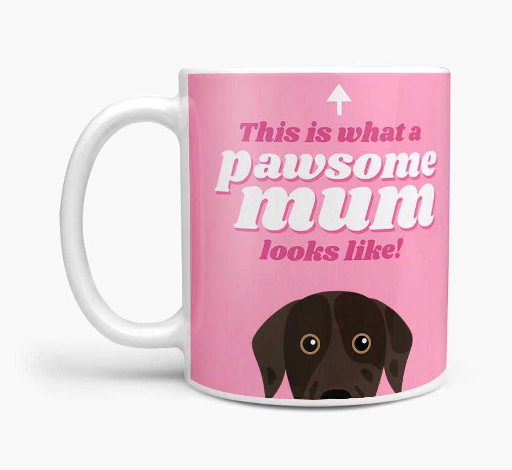 'Pawsome Dog Mum' - Personalised {breedFullName} Mug