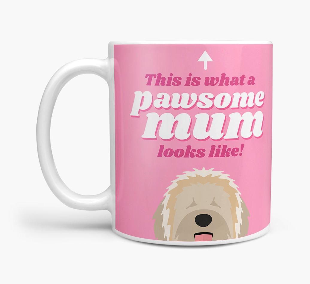 'Pawsome Dog Mum' - Personalised {breedFullName} Mug
