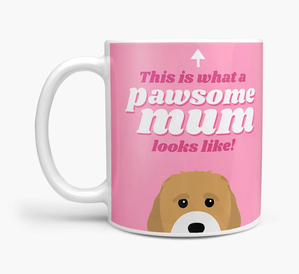 'Pawsome Dog Mum' - Personalised {breedFullName} Mug