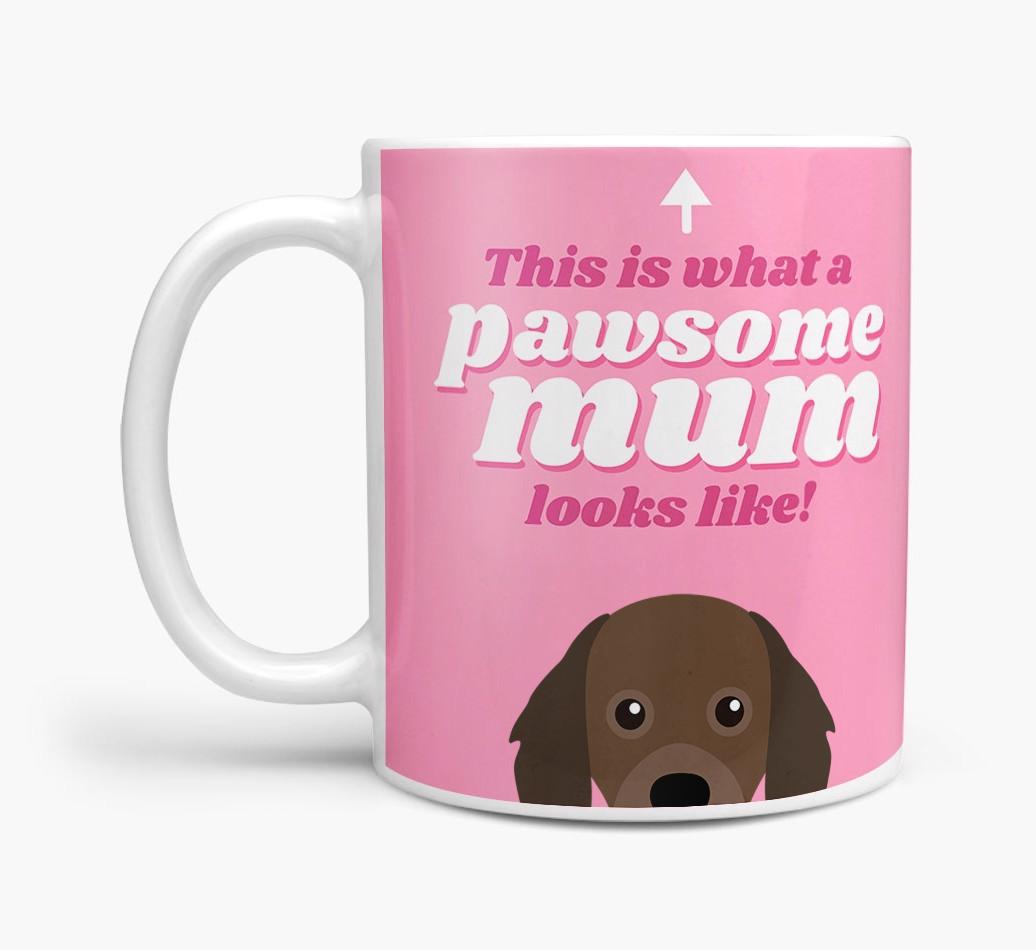 'Pawsome Dog Mum' - Personalised {breedFullName} Mug