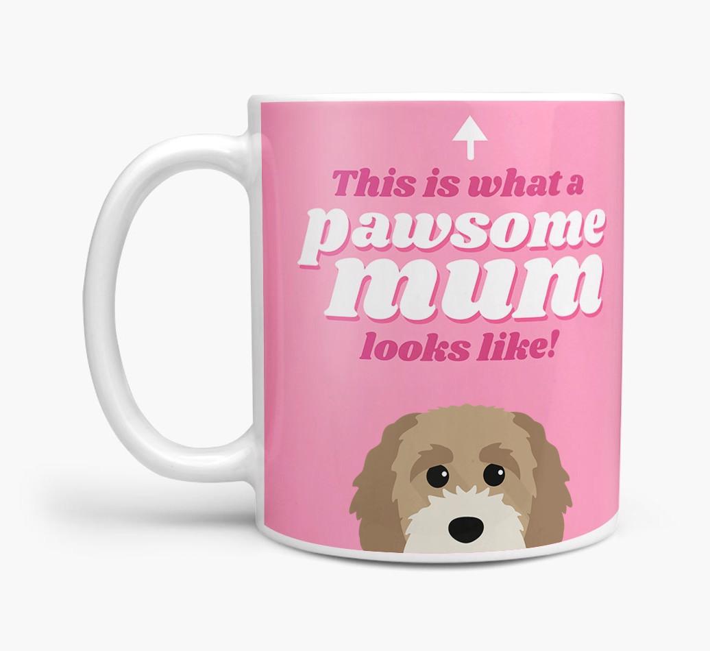 'Pawsome Dog Mum' - Personalised {breedFullName} Mug