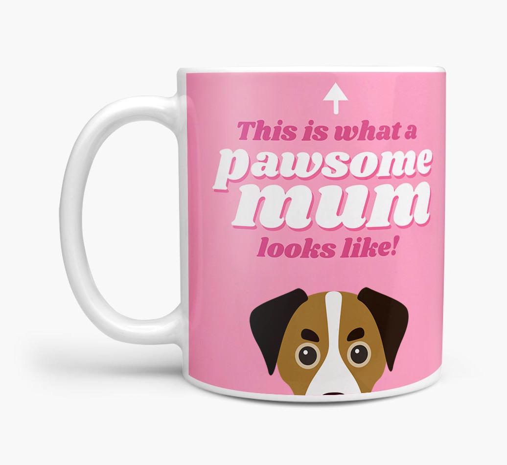 'Pawsome Dog Mum' - Personalised {breedFullName} Mug