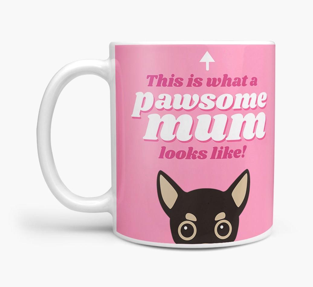 'Pawsome Dog Mum' - Personalised {breedFullName} Mug