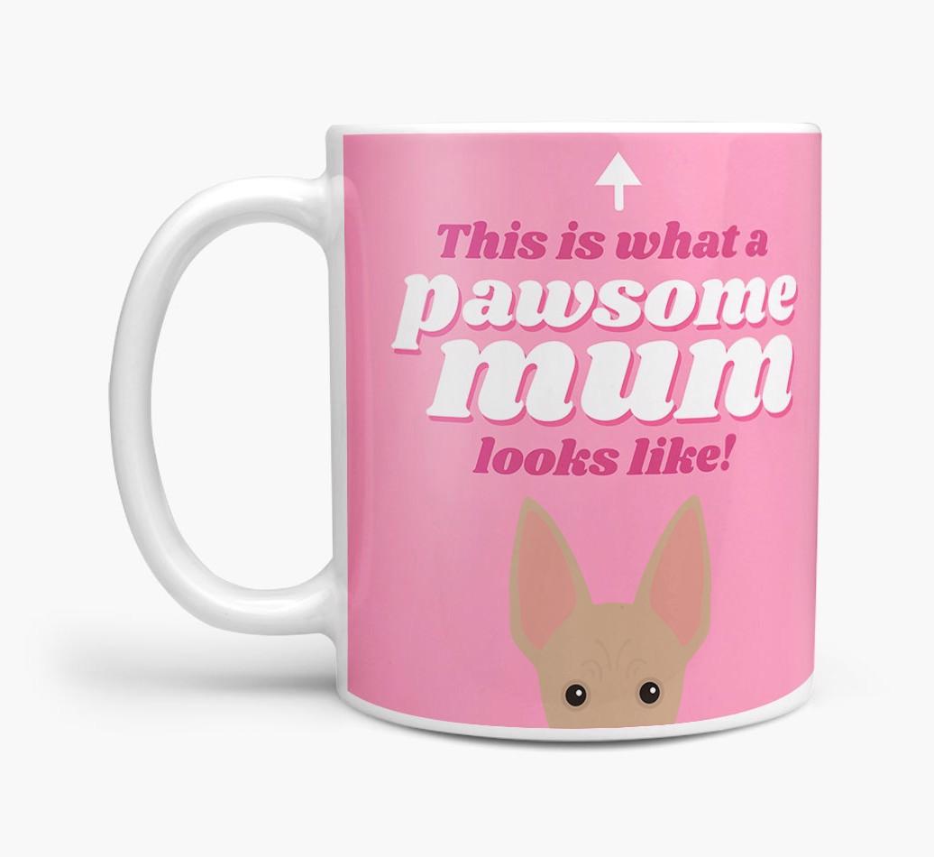 'Pawsome Dog Mum' - Personalised {breedFullName} Mug