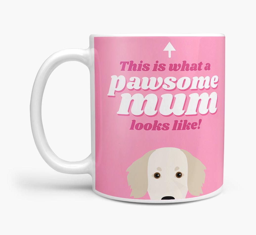 'Pawsome Dog Mum' - Personalised {breedFullName} Mug
