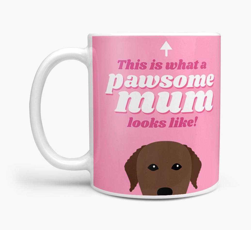 'Pawsome Dog Mum' - Personalised {breedFullName} Mug