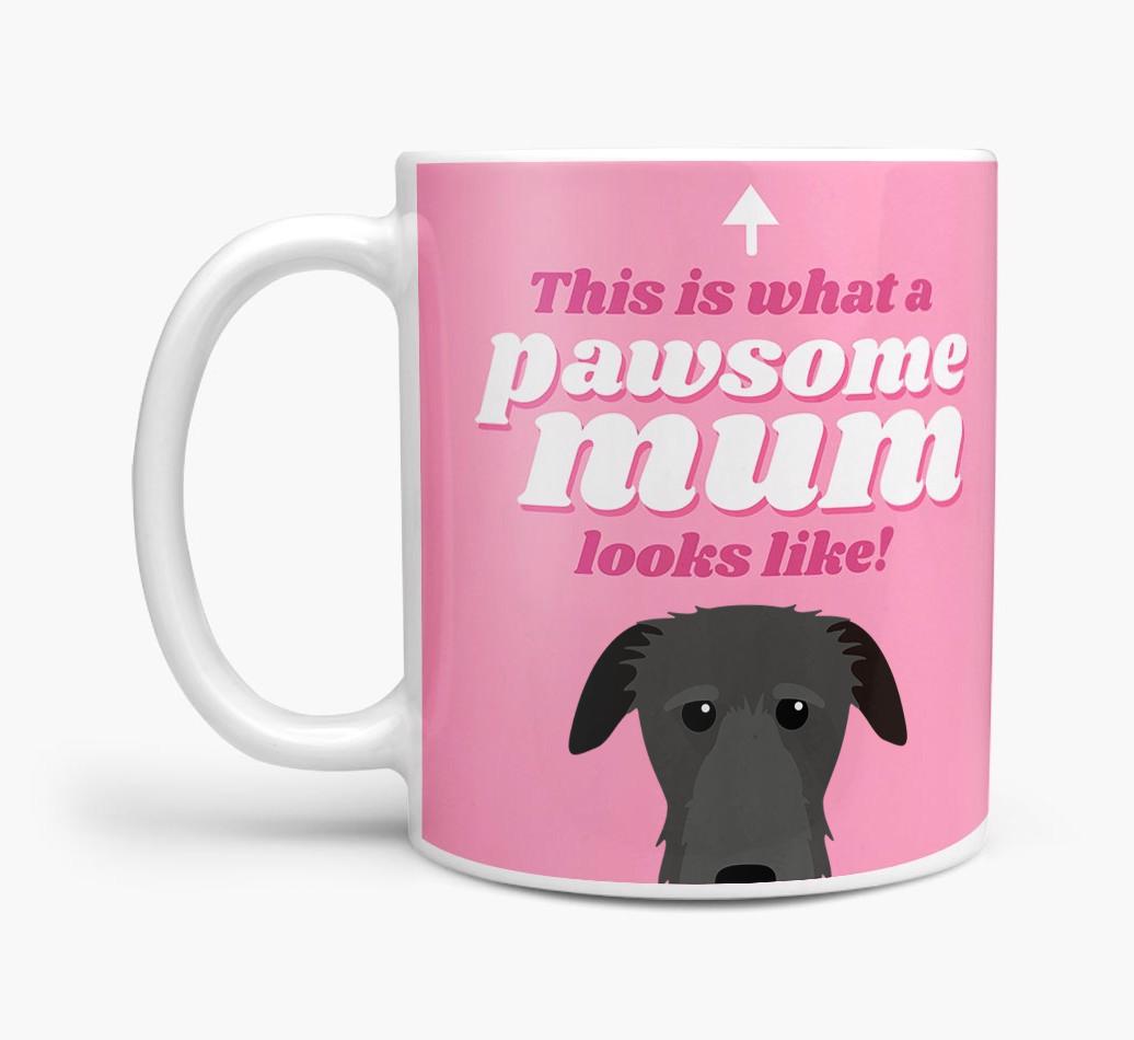 'Pawsome Dog Mum' - Personalised {breedFullName} Mug