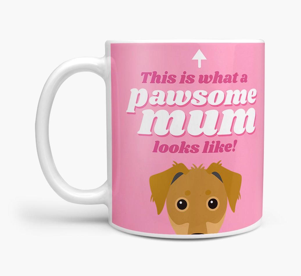 'Pawsome Dog Mum' - Personalised {breedFullName} Mug