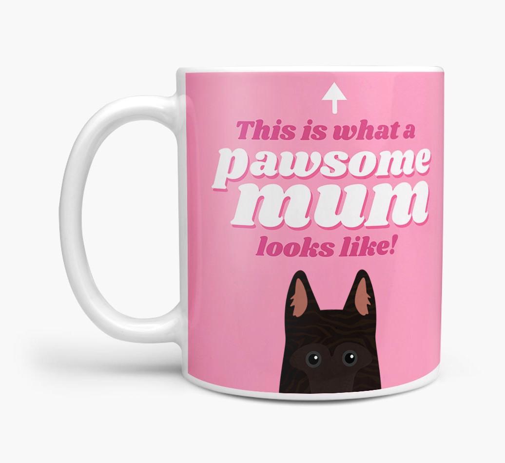 'Pawsome Dog Mum' - Personalised {breedFullName} Mug