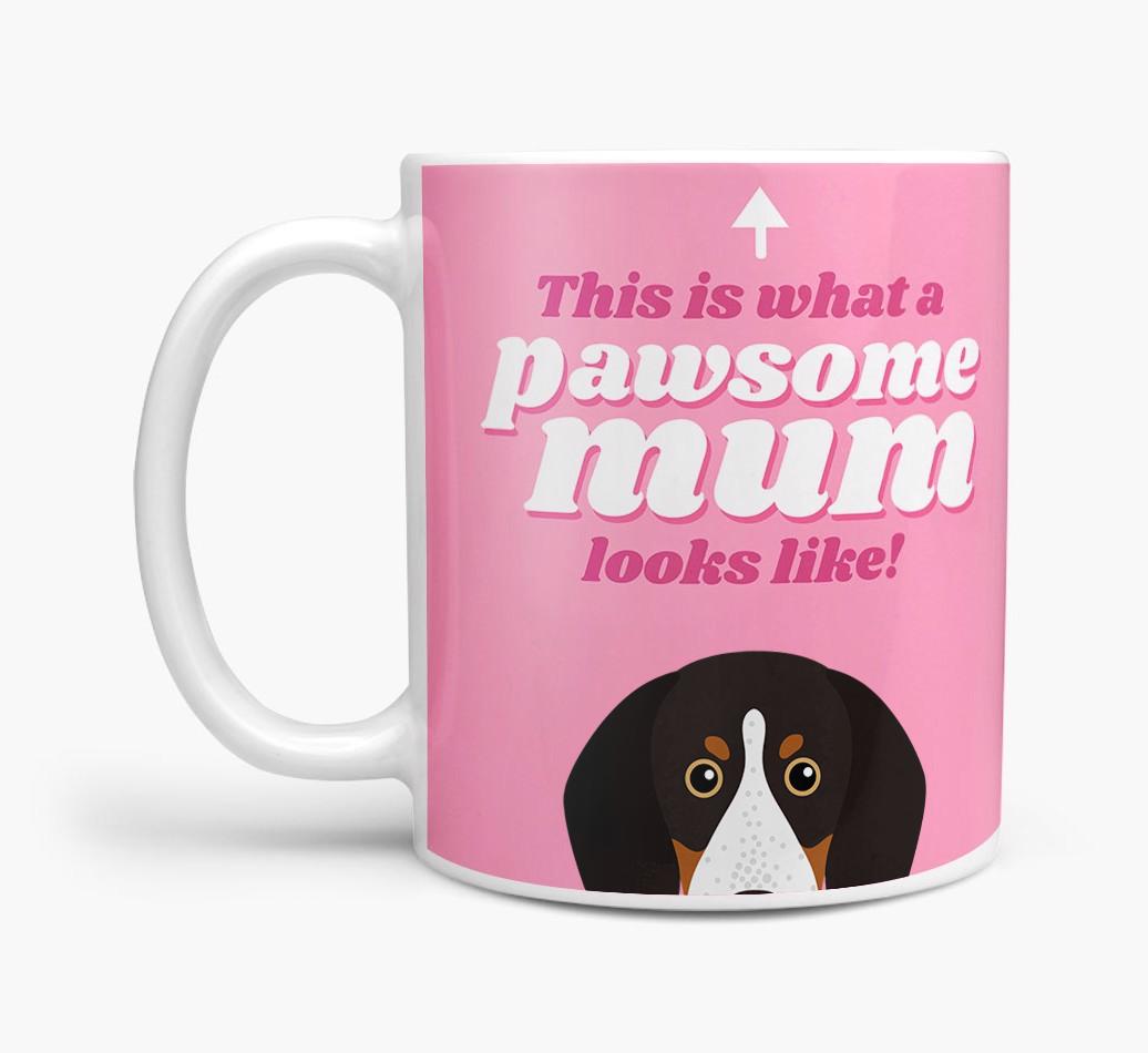 'Pawsome Dog Mum' - Personalised {breedFullName} Mug