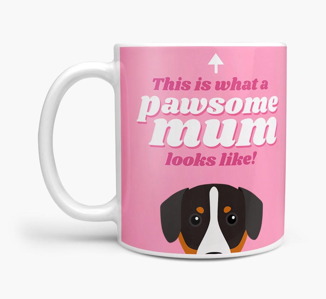 'Pawsome Dog Mum' - Personalised {breedFullName} Mug