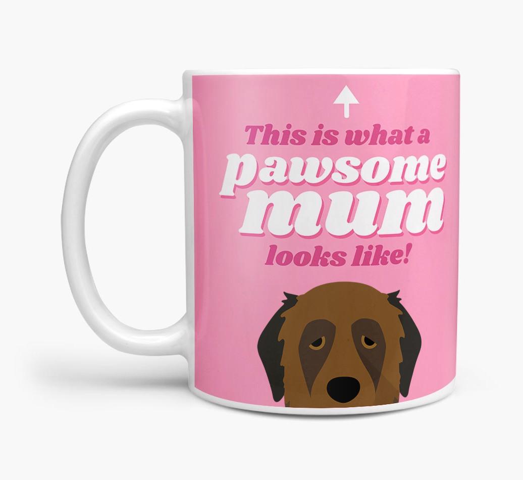 'Pawsome Dog Mum' - Personalised {breedFullName} Mug