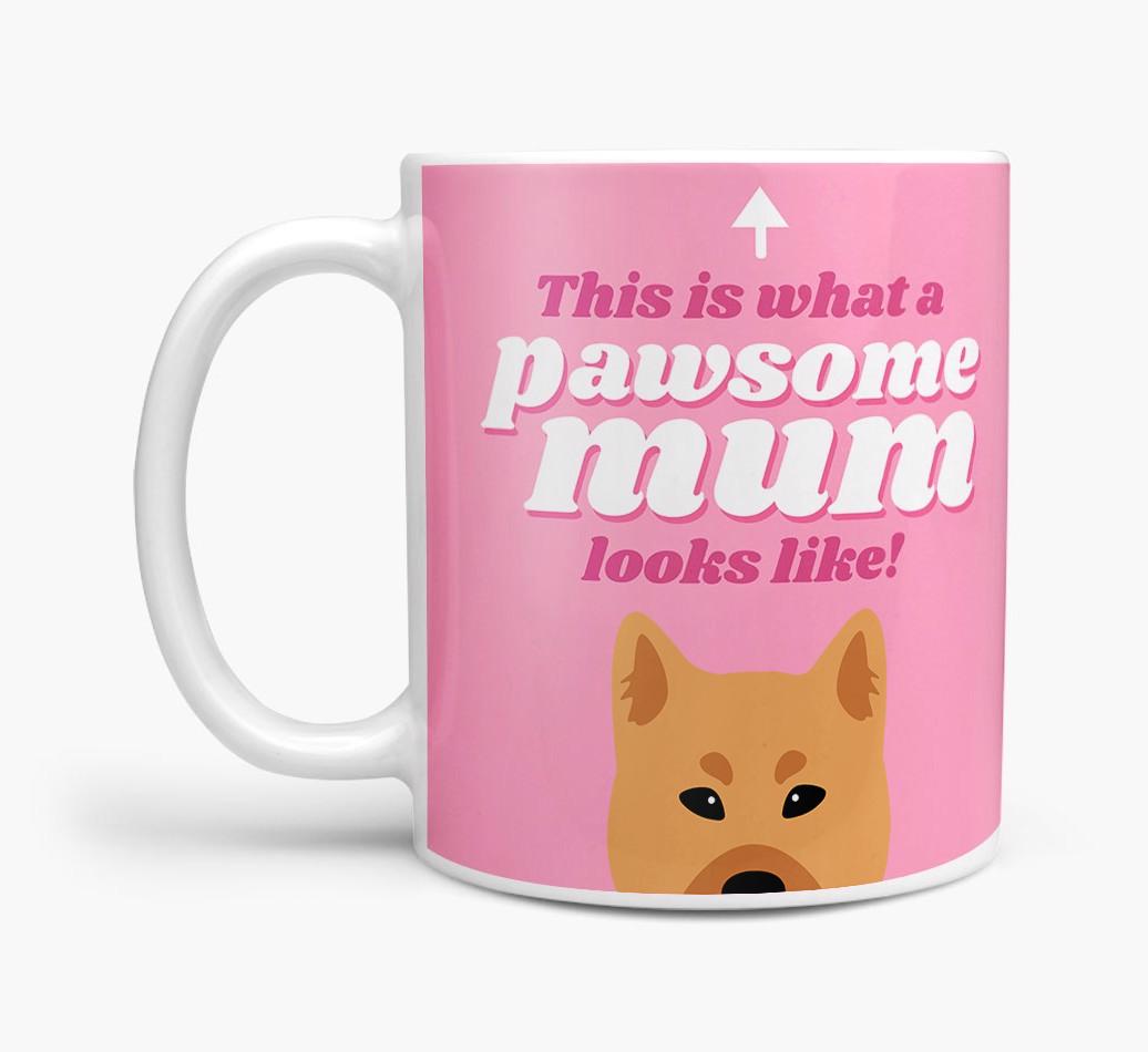 'Pawsome Dog Mum' - Personalised {breedFullName} Mug