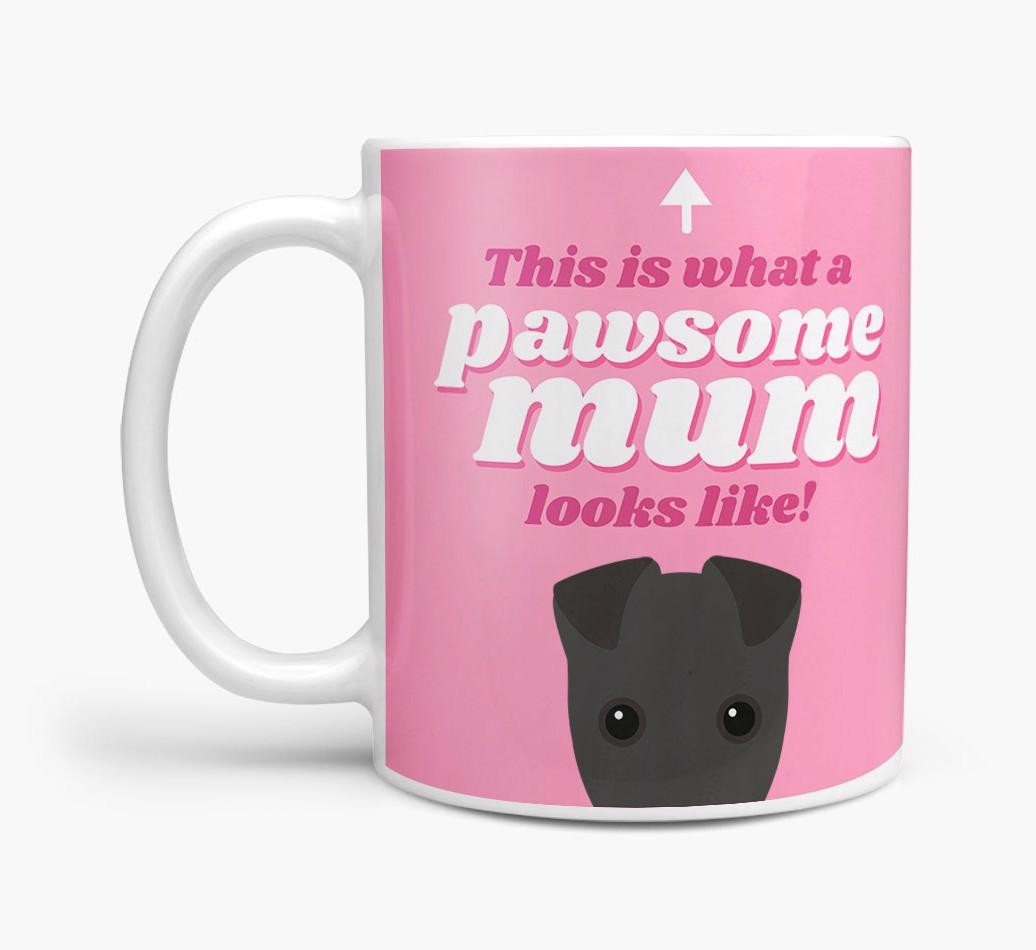 'Pawsome Dog Mum' - Personalised {breedFullName} Mug